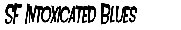 SF Intoxicated Blues font preview